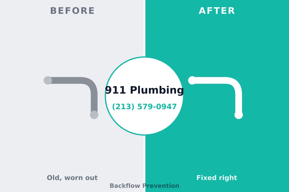 Before and after: plumbing repair Cotter, AR